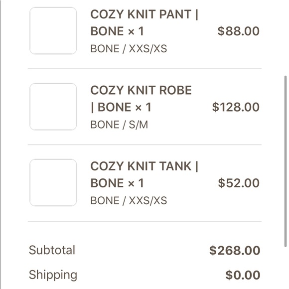 Skims cozy knit bone pants xxs xs collection - Picture 14 of 14